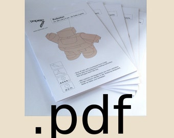 Fünf Booklets Set PDF - Ausschneideformen & Bauanleitung zum Ausdrucken und Nachbasteln