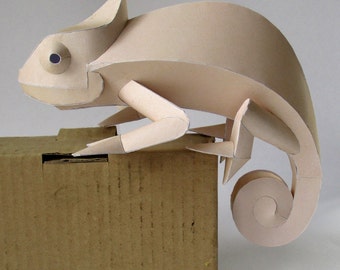 Chamaeleon Papercraft Booklet - DIY Template