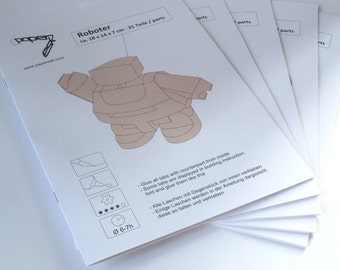 Five Booklets Papercraft Set  - DIY Templates