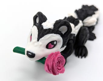 Valentine Love Skunk! Regala alla persona amata un oggetto antistress / ornamento / scultura