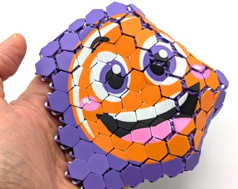Giocattolo Fidget Smiley stampato in 3D - Ornamento Fidget multicolore