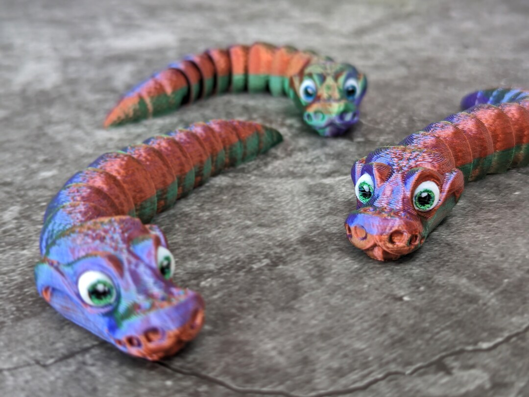 Baby Ball Python Fidget articulé - Figurine imprimée en 3D - Etsy France