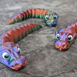 Gelenk Baby Ball Python Fidget Spielzeug - 3D Gedruckte Figur