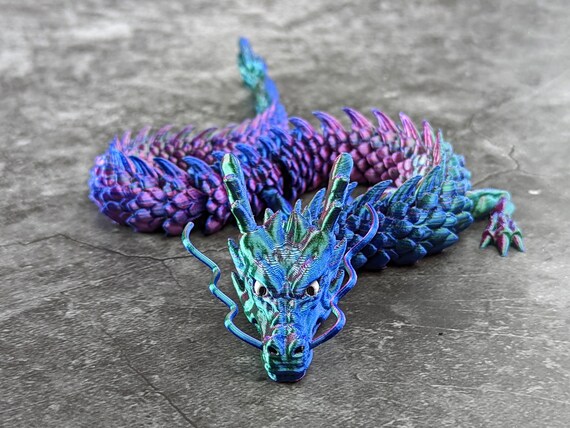 Bright-eyed Articulated Dragon. Large High Quality 3D Printed - Etsy UK