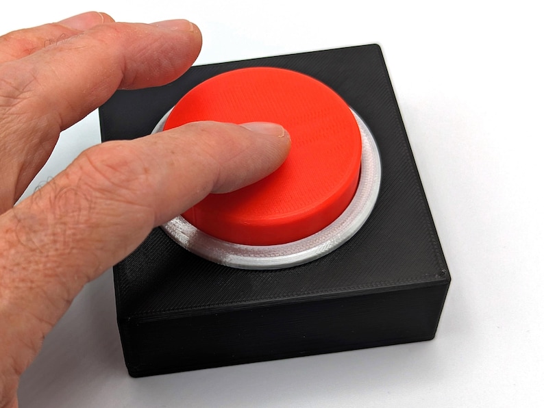 Smart Button Red Big Red! Button. Philips Hue Smart Button Holder / Stand / Mount / Case ...