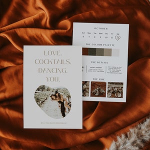 Editable Bridesmaid Proposal Card | Personalized Photo Template | DIY Bridesmaid box | Wedding party info