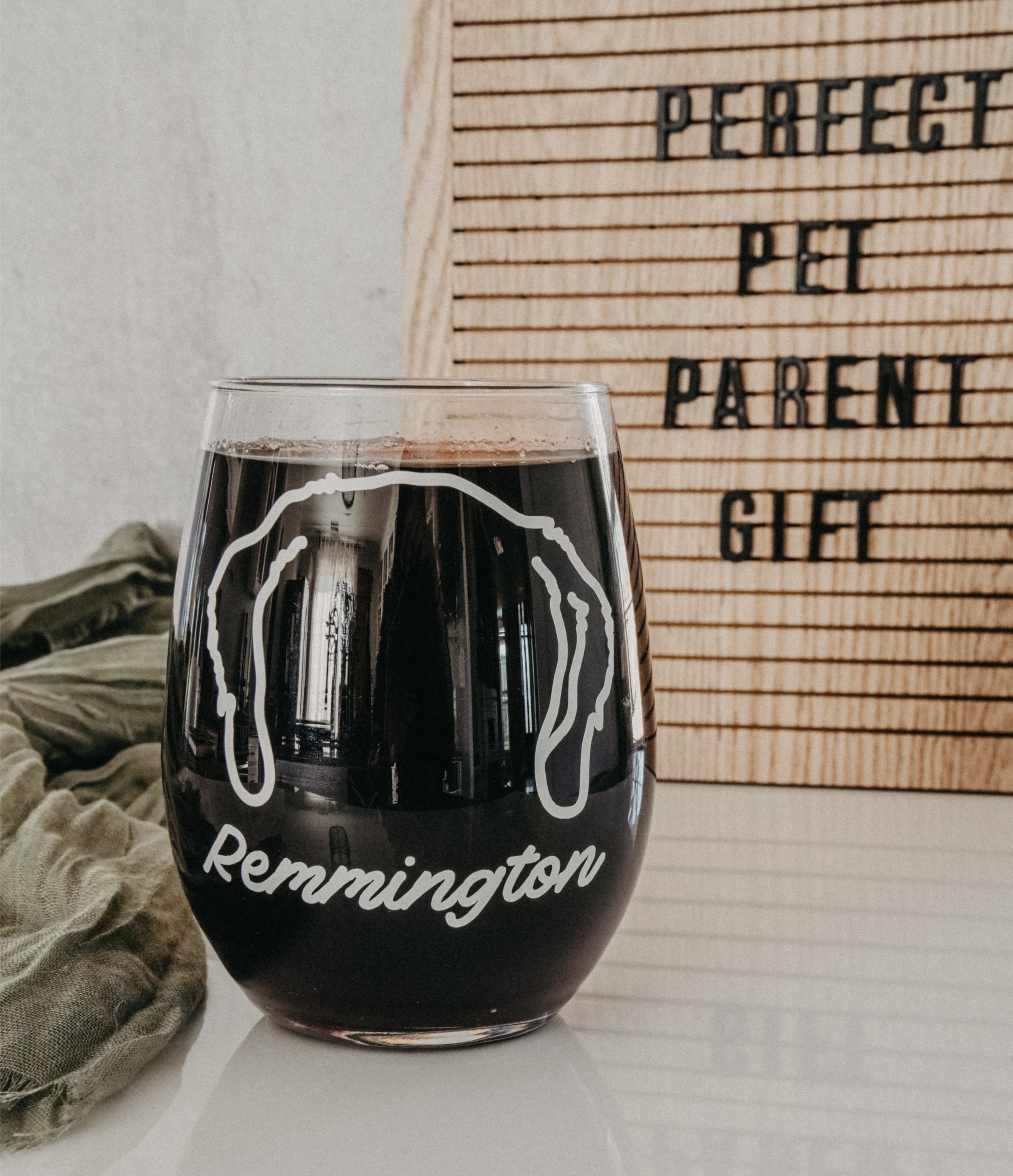 Custom Pet Gift Personalized Wine Glass for Pet Lover, Dog Lover Gift ...
