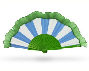 Amalfi Blue Hand-Fan I Khu Khu