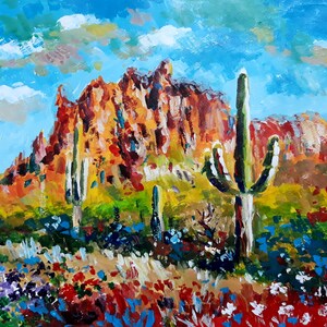 Sonora. Original acrylic on paper 13&#39; x 19&#39; (50 x 35) cm.Jose camero