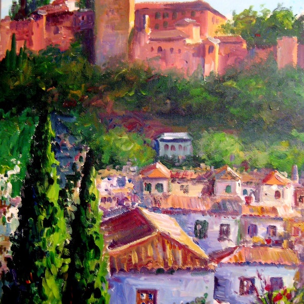 Alhambra, Granada.Spain. Acrilyc on canvas