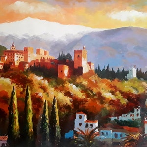 Alhambra. Sierra Nevada. Granada.Spain. Acrilyc on canvas 100 X 50 cm