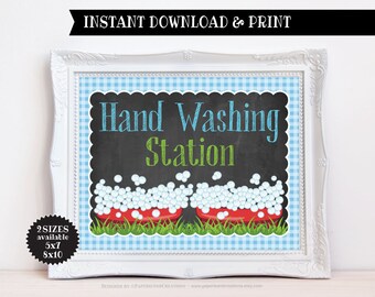 Washing Station Sign Farm Animals Birthday Party Sign Baby | Etsy