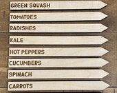 GARDEN MARKERS, Wooden Garden Markers, Gardening Labels, Vegetable Markers, Vegetable Labels