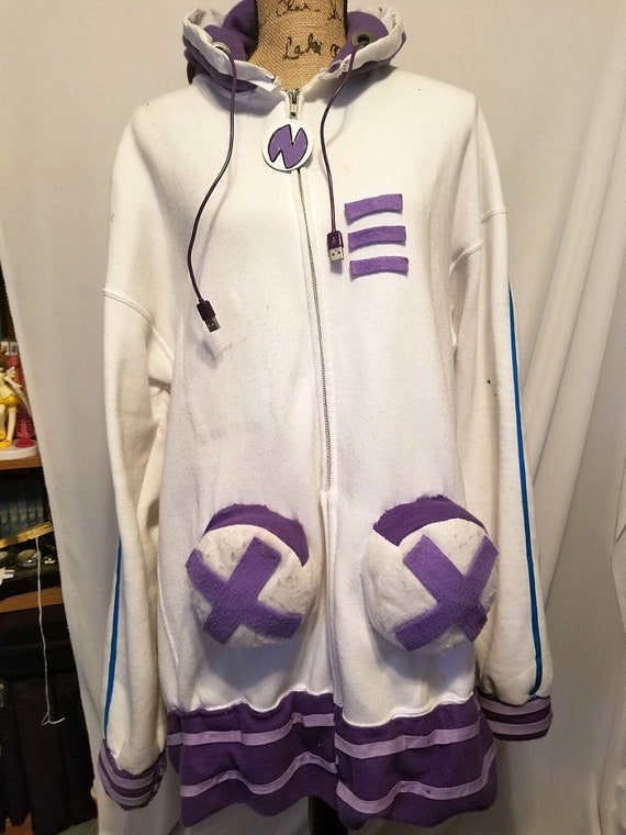 Hyperdimension Neptunia Neptune Purple Heart Cosplay Sweatshirt Hoodie Coat Game