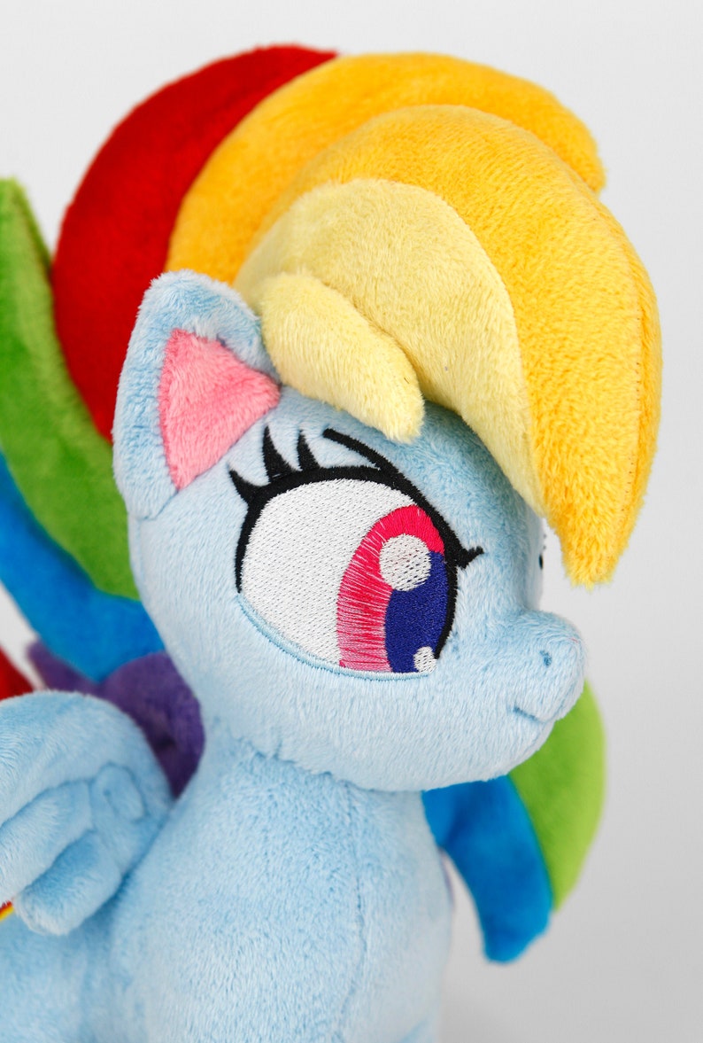 Handmade Custom Plush Pony MLP: Pony Life Rainbow Dash | Etsy