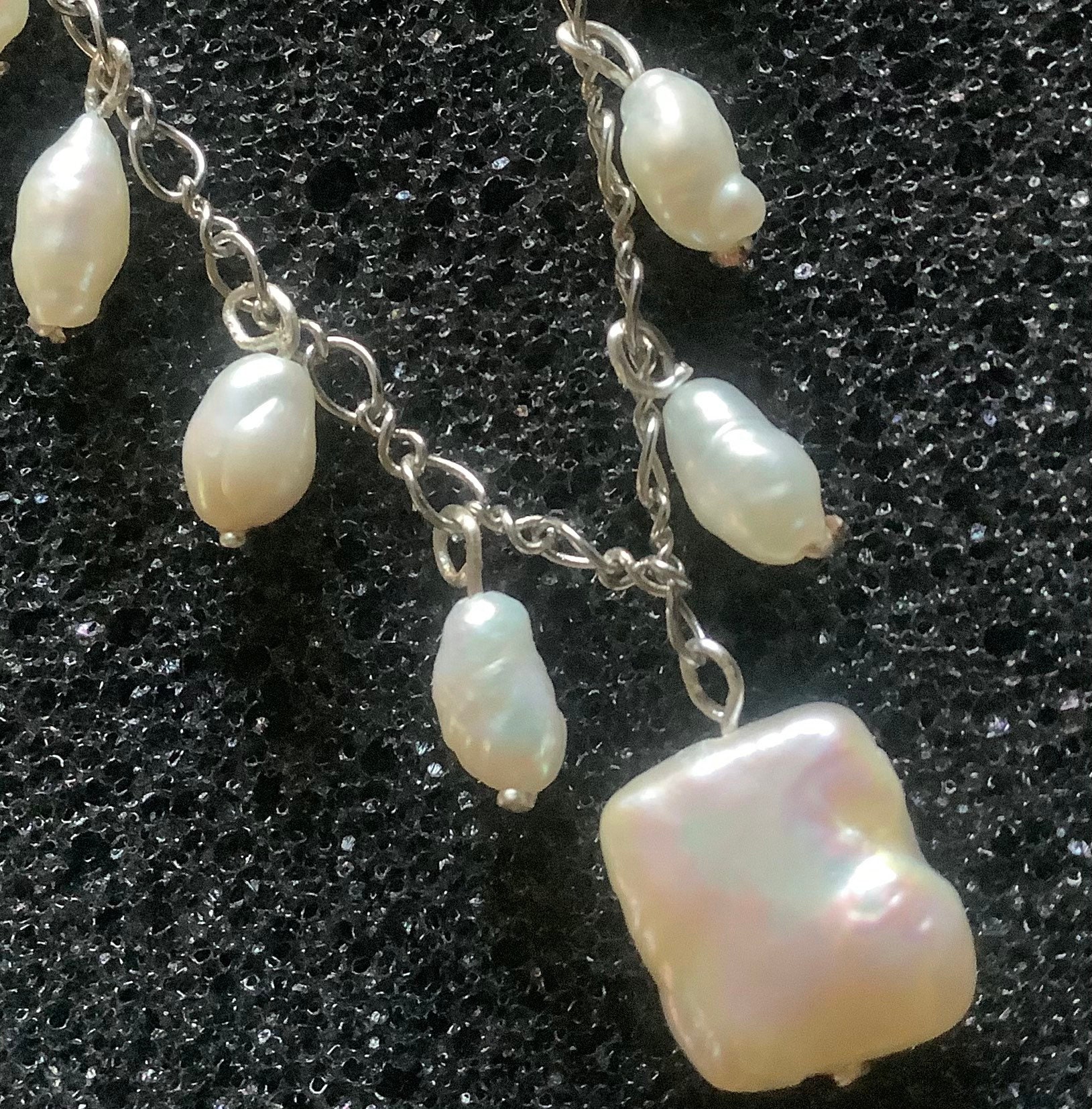 Week 26 Creative Challenge : A Freshwater Pearl Bracelet and Matching  Earrings