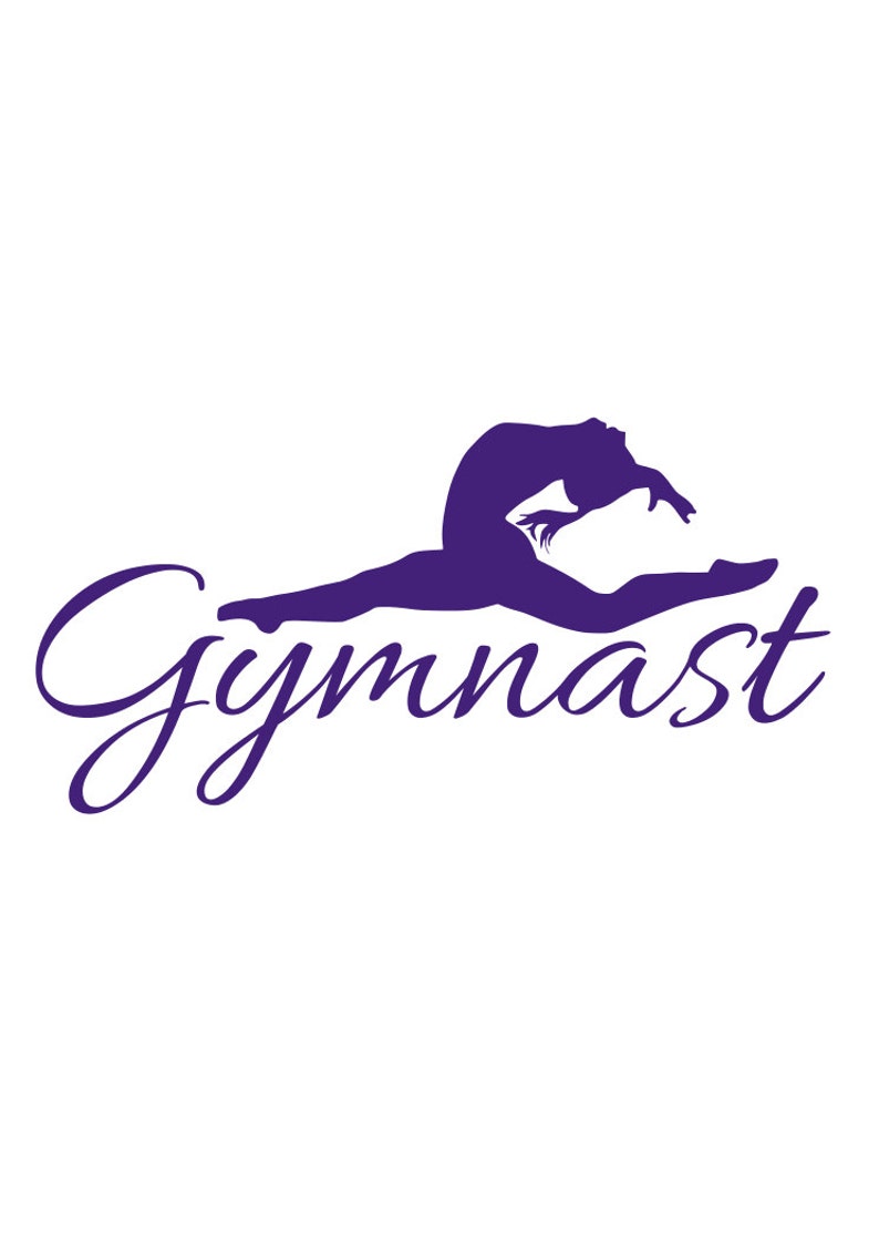 Gymnast Vinyl Decal / Sticker / Gymnastics / Gym / Cheer / Etsy