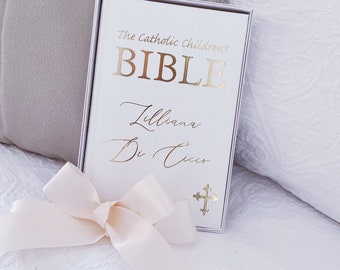 Catholic Children’s First Bible. Personalised Bible.