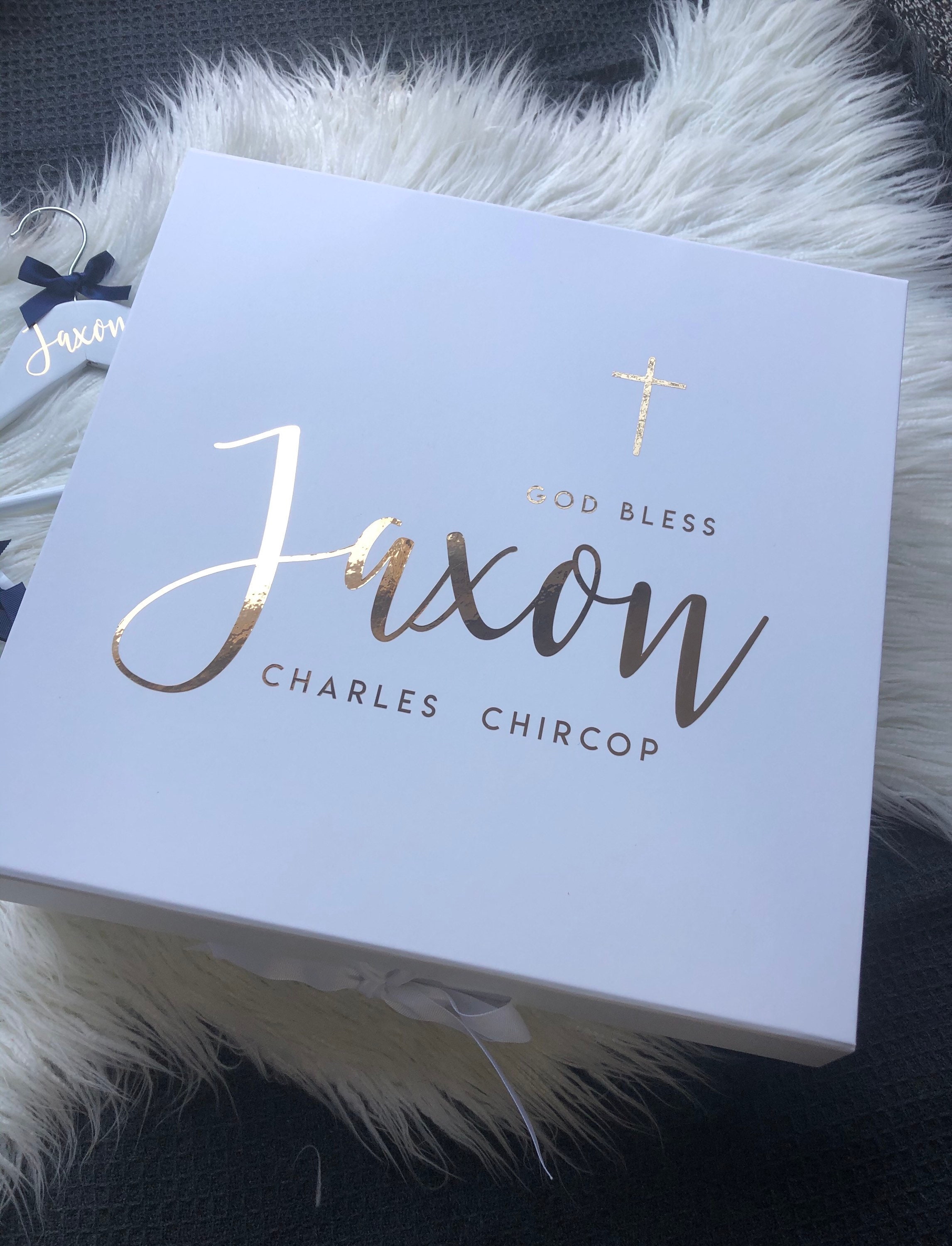 Personalised Gift Box / Keepsake Box / Christening Gift Box / Etsy