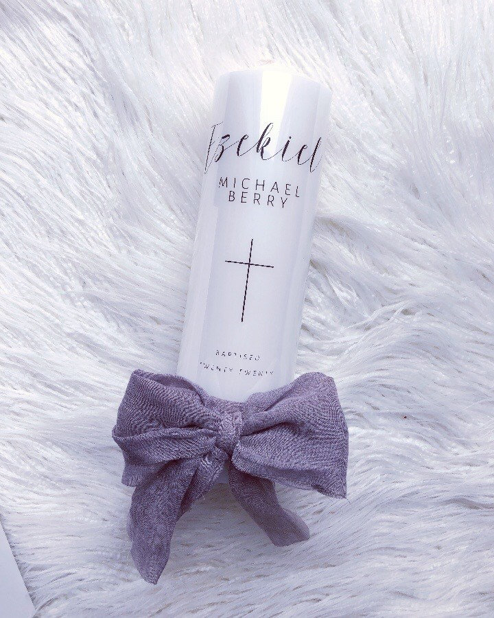 Baptism/christening Candle. Candle Box Etsy