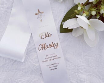 Baptism Stole, Christening Stole. Sash