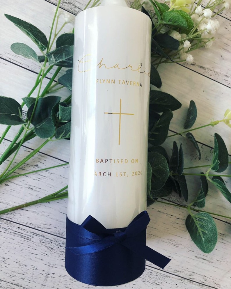 Baptism/christening/naming Day Candles. HEMSWORTH Baptism Etsy Australia