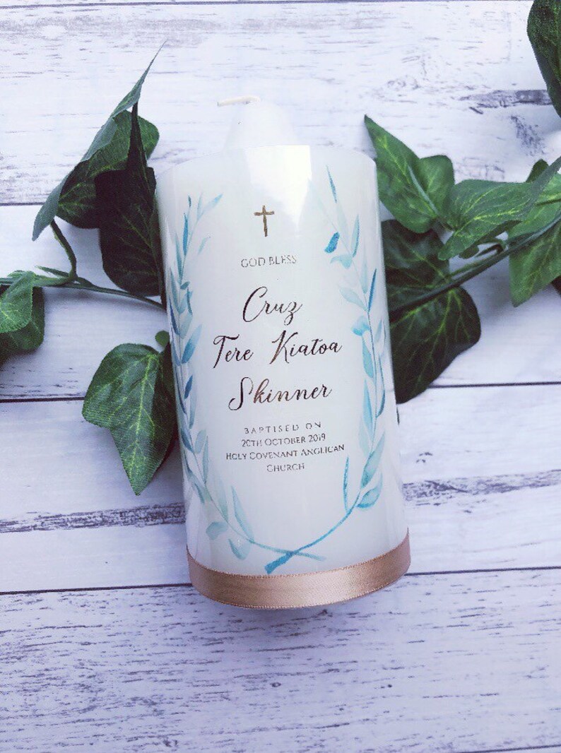 Baptism/christening/naming Day Candles.baptism Candle Etsy Australia