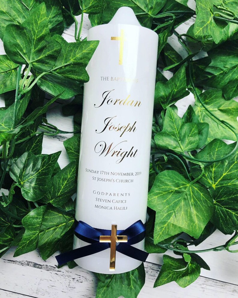 Bespoke/baptism/christening/naming Day Candles. Baptism Candle Etsy