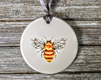 Bee Ceramic Ornament