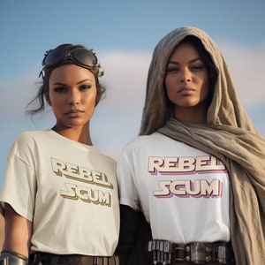 Rebel Scum, Synthwave - Women&#39;s Midweight Cotton Tee