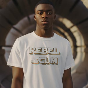 Rebel Scum, Retro - Unisex Garment-Dyed T-shirt