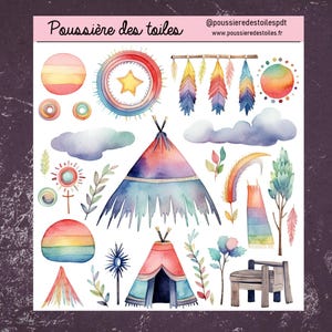Réf 56 Feuille d’autocollants, Stickers, Bullet Journal, Autocollants Planner, Autocollants Scrapbook, Autocollants Journal