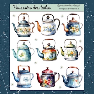 Réf 16 Feuille d’autocollants, Stickers, Bullet Journal, Autocollants Planner, Autocollants Scrapbook, Autocollants Journal