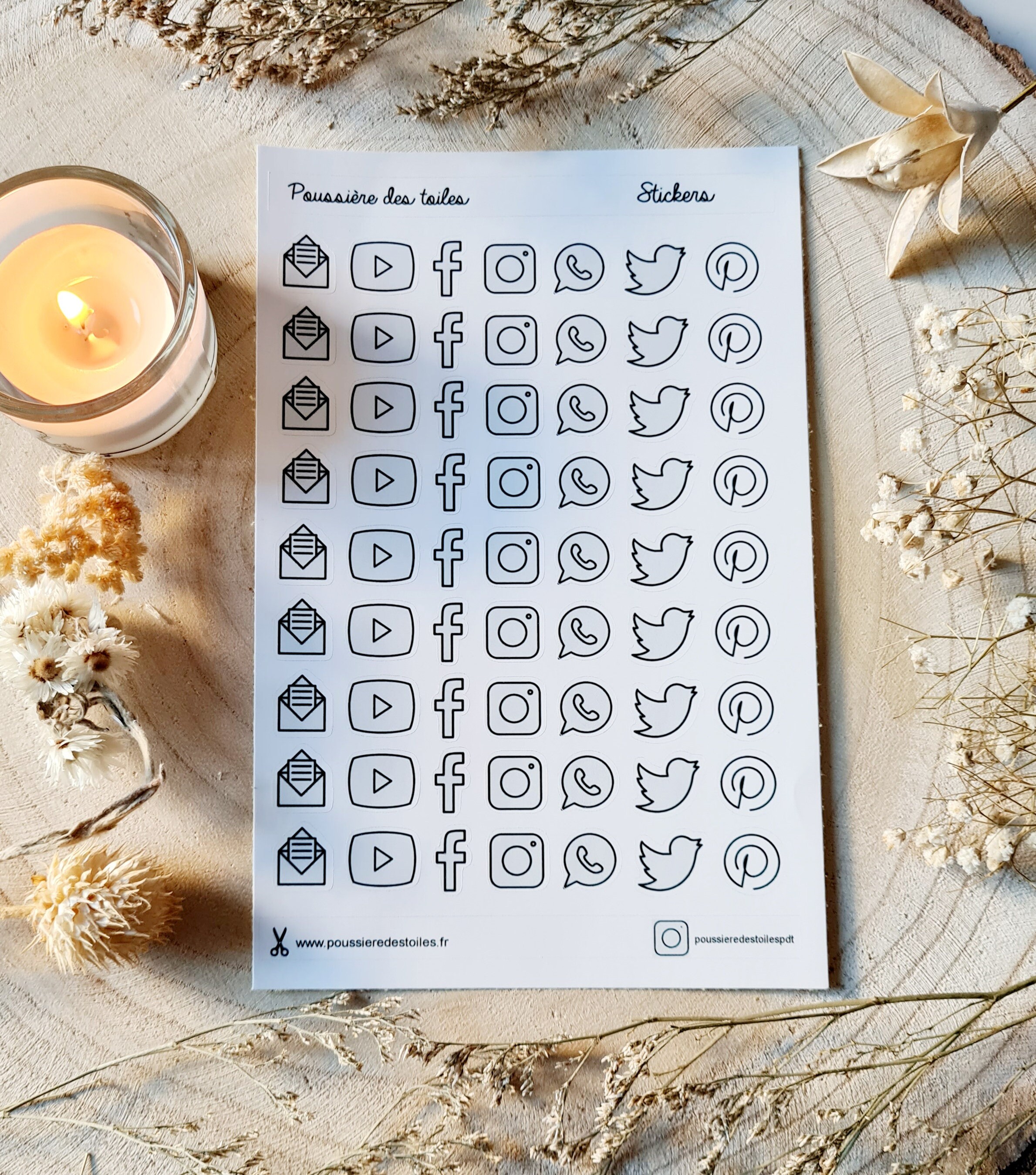 VYNZOR 24 Feuilles Stickers Aquarelle Bulles – 6 Sets