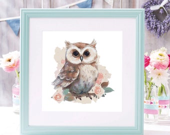 Cross stitch pattern chart: Owl PDF