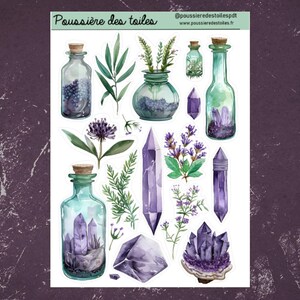 Réf 37 Feuille d’autocollants, Stickers, Bullet Journal, Autocollants Planner, Autocollants Scrapbook, Autocollants Journal