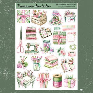 Réf 75 Feuille d’autocollants, Stickers, Bullet Journal, Autocollants Planner, Autocollants Scrapbook, Autocollants Journal