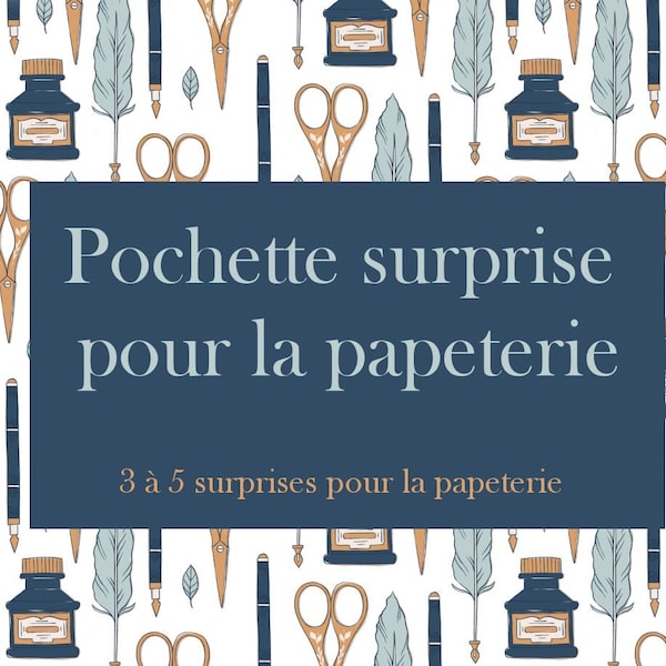 Pochette surprise papeterie (attention ce n'est pas la box papeterie du mois)