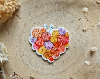 Needle magnet Knitting heart