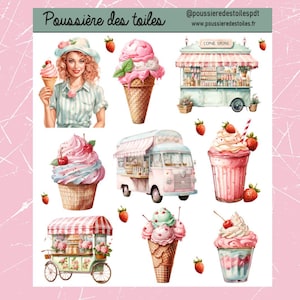Réf 58 Feuille d’autocollants, Stickers, Bullet Journal, Autocollants Planner, Autocollants Scrapbook, Autocollants Journal