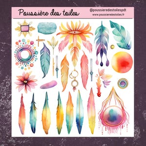Réf 43 Feuille d’autocollants, Stickers, Bullet Journal, Autocollants Planner, Autocollants Scrapbook, Autocollants Journal