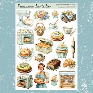 Réf 70 Feuille d’autocollants, Stickers, Bullet Journal, Autocollants Planner, Autocollants Scrapbook, Autocollants Journal