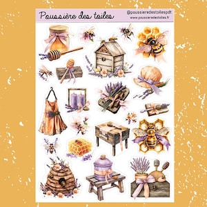 Réf 64 Feuille d’autocollants, Stickers, Autocollants Bullet Journal, Autocollants Planner, Autocollants Scrapbook, Autocollants Journal