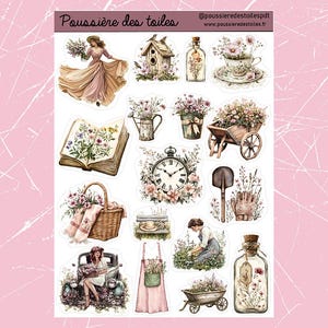 Réf 46 Feuille d’autocollants, Stickers, Autocollants Bullet Journal, Autocollants Planner, Autocollants Scrapbook, Autocollants Journal
