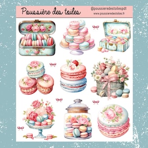 Réf 13 Feuille d’autocollants, Stickers, Bullet Journal, Autocollants Planner, Autocollants Scrapbook, Autocollants Journal