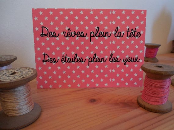 Carte Postale Citation Etoile Etsy Carte Postale Citation Etoile Etsy