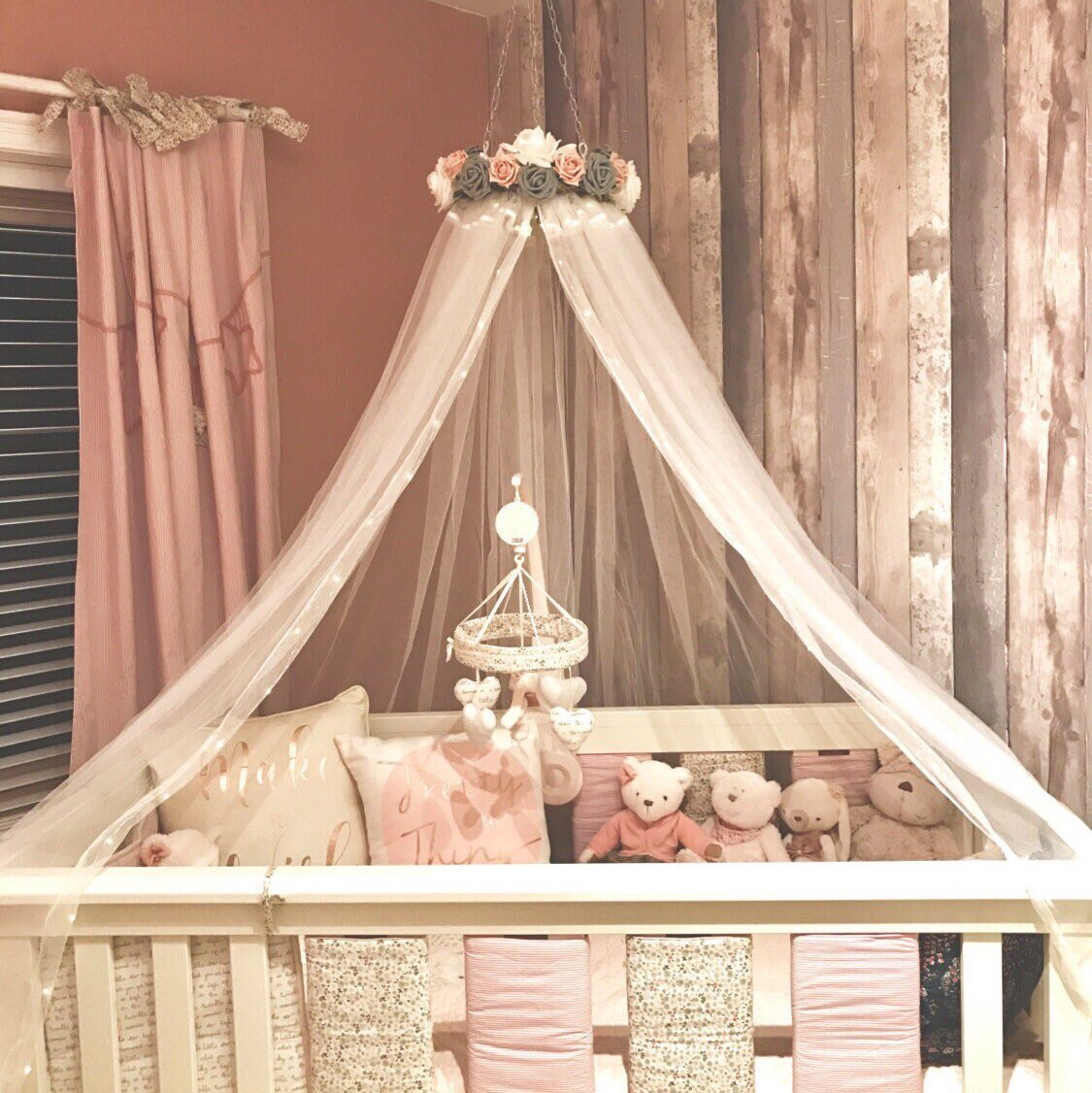Cot canopy DAISY Handmade bed canopy nursery cot canopy Etsy