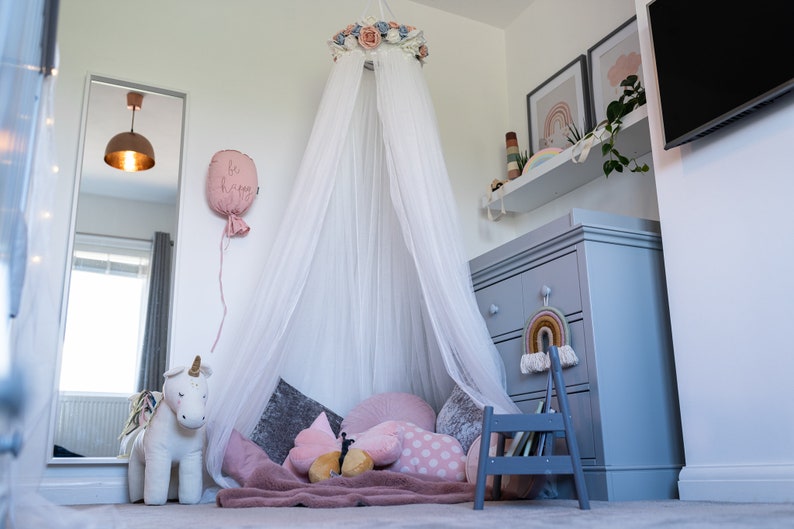 AMELIA Handmade Bed Canopy Nursery Canopy Cot Canopy Crib Etsy UK