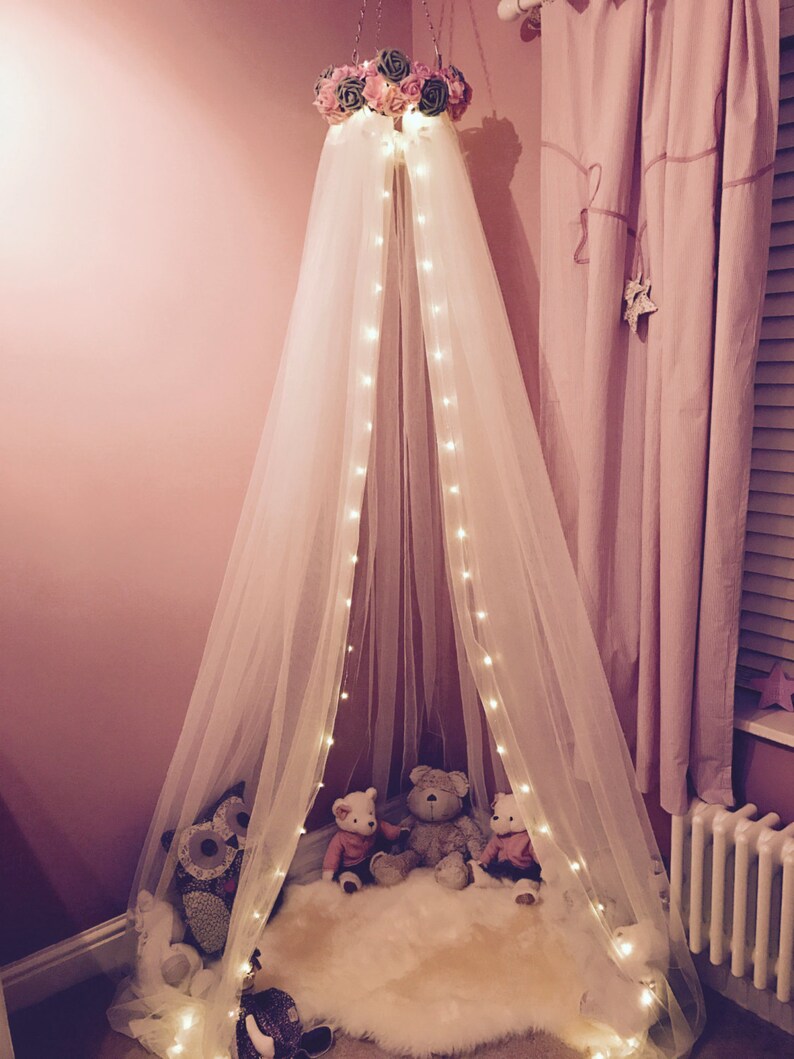 NIEVE Handmade bed canopy nursery cot canopy girls Etsy