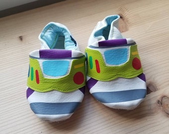 Chaussons en cuir souple "Buzz"